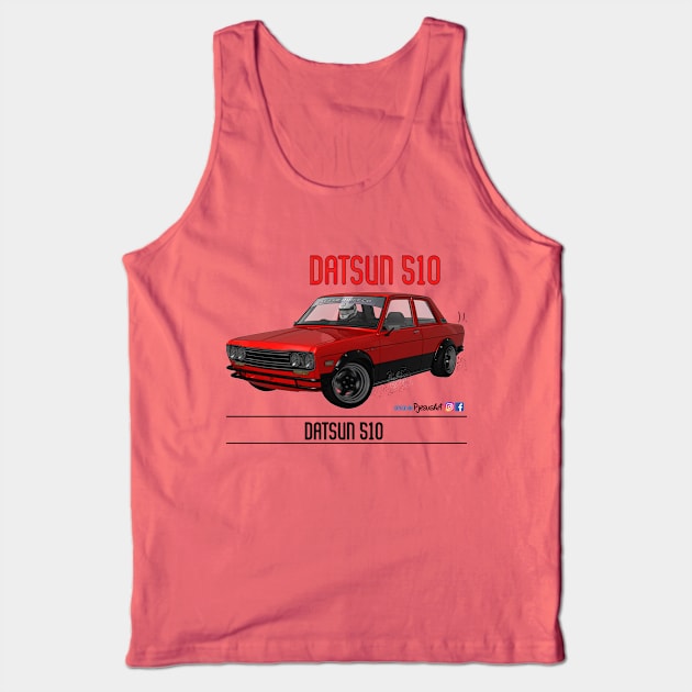 Datsun 510 Red Tank Top by PjesusArt